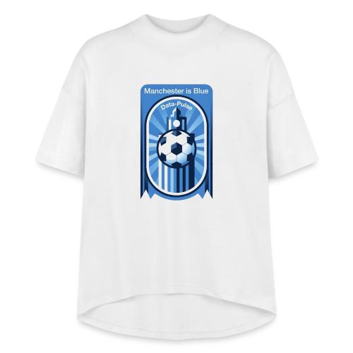 Manchester is Blue Soccer City T Shirt, Apparel - Women's Hi-Lo Tee