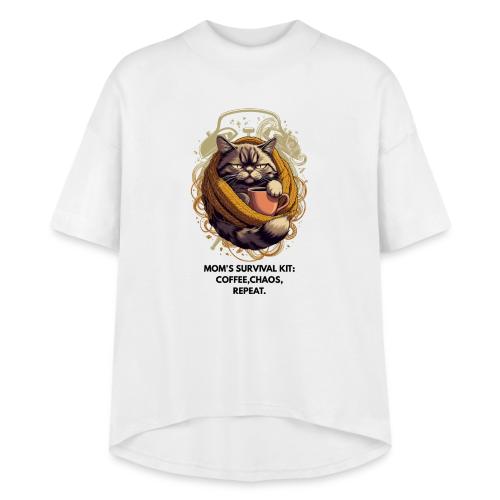 Powered by Sarcasm Cat Tee - Women's Hi-Lo Tee