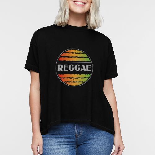 Reggae celebration vibrant rasta music design - Women's Hi-Lo Tee