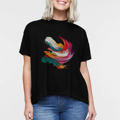 Colorful brushstrokes - Women's Hi-Lo Tee