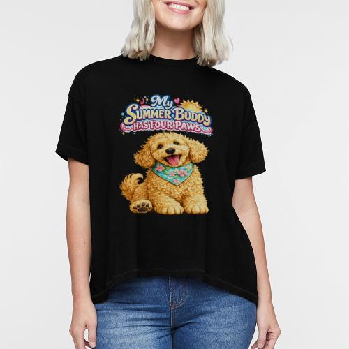 My Summer Buddy Has Four Paws - Women's Hi-Lo Tee