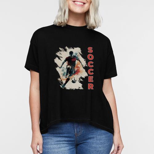 Soccer Blaze - Women's Hi-Lo Tee