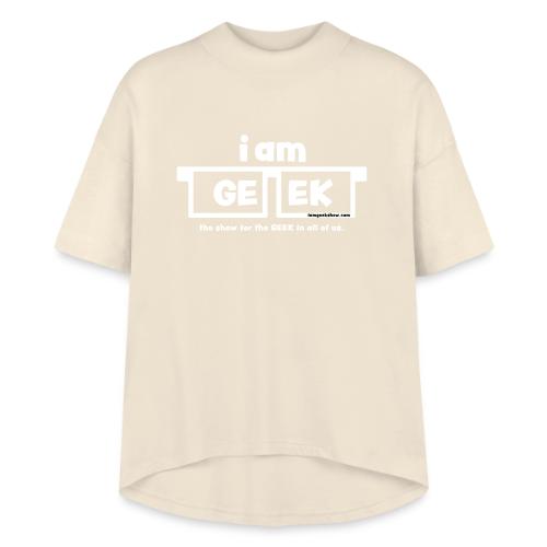 iamGEEK classic White - Women's Hi-Lo Tee