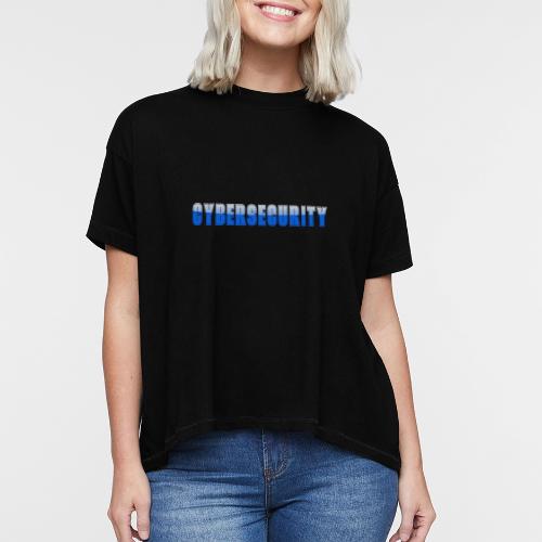 Cybersecurity Word Art Design - Women's Hi-Lo Tee