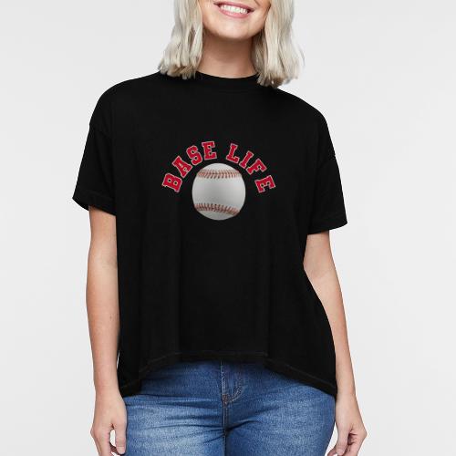 Baseball: Base Life Vibes - Women's Hi-Lo Tee