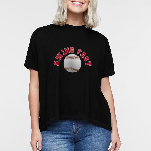 Baseball: Swing Fast Energy - Women's Hi-Lo Tee
