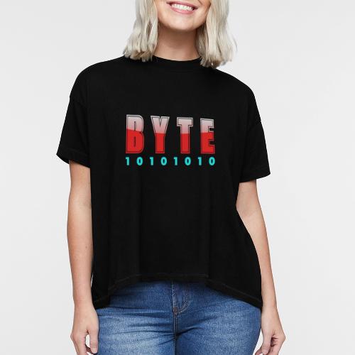BYTE Binary Code Design - Women's Hi-Lo Tee