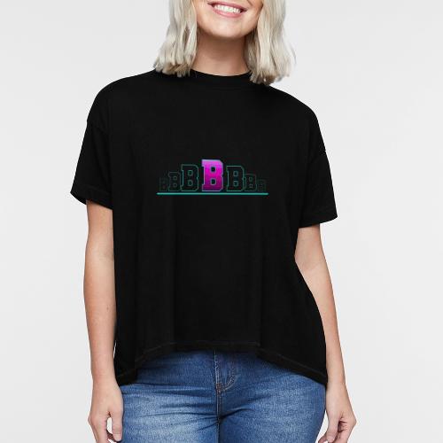 Letter B – Capital Varsity Alphabet Monogram - Women's Hi-Lo Tee