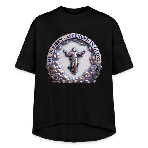 He Is Risen Ascended In Glory T Shirt, Gift - Women's Hi-Lo Tee