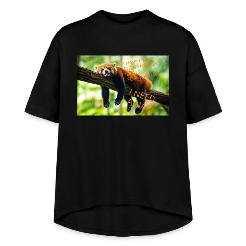 Fox napping meme - Women's Hi-Lo Tee