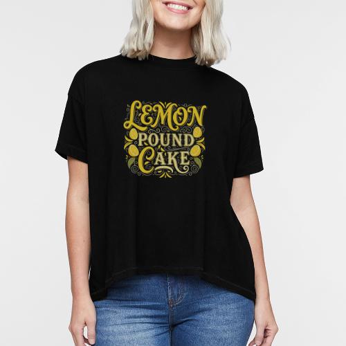 Lemon Pound Cake Vintage Flourish - Women's Hi-Lo Tee