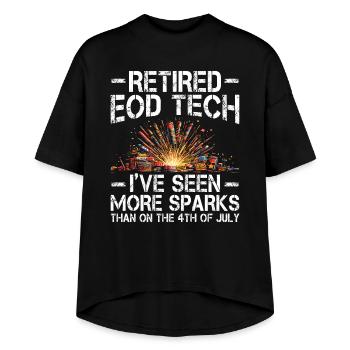 Bomb Squad Technician Funny Fireworks - Women's Hi-Lo Tee - black - Front