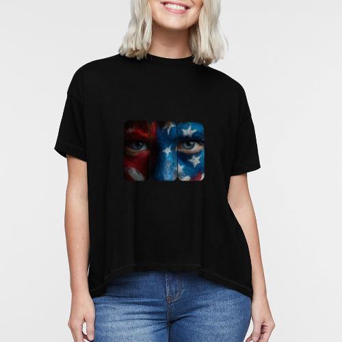 USA: Painted for the Flag - Women's Hi-Lo Tee