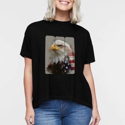 USA: Eagle of the Free - Women's Hi-Lo Tee
