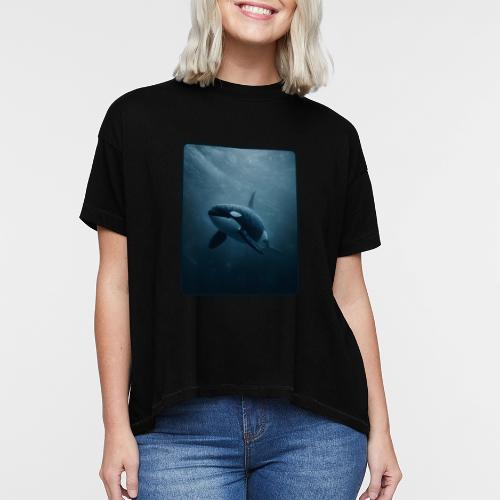 Orca Ocean Wildlife Design - Women's Hi-Lo Tee