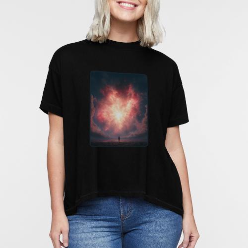 Supernova Sky Sci-Fi Artwork - Women's Hi-Lo Tee