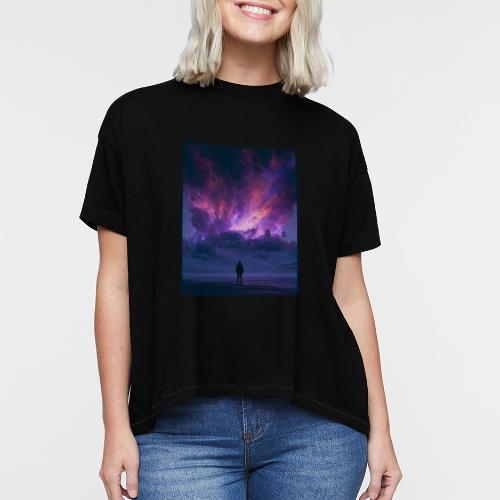 Cosmic Supernova Night Design - Women's Hi-Lo Tee