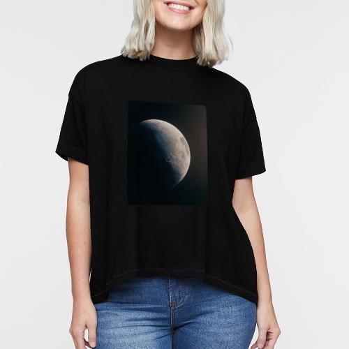 Crescent Moon Celestial Artwork - Women's Hi-Lo Tee