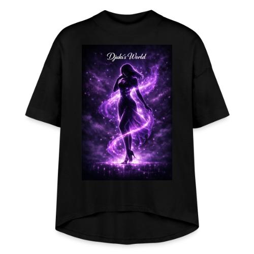 Elegant Silhouette Purple Energy - Women's Hi-Lo Tee
