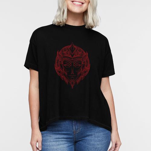 DemBoyz Logomark (Red Edition) - Women's Hi-Lo Tee