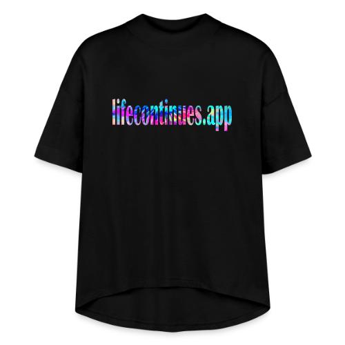Lifecontinues.app1 - Women's Hi-Lo Tee