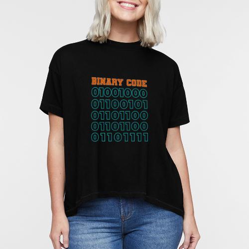 Say Hello in Binary code - Women's Hi-Lo Tee