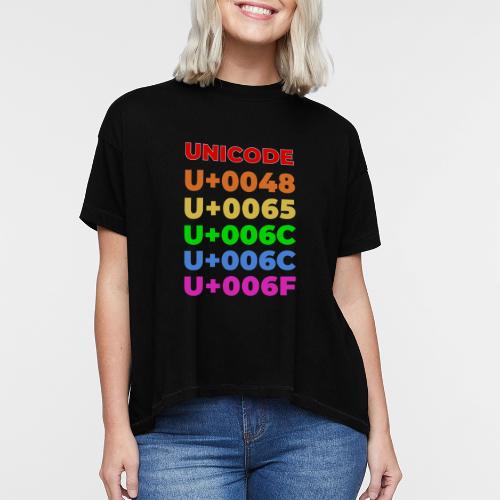 Hello, in unicode - Women's Hi-Lo Tee