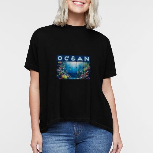 Ocean: Neon Reef Glow - Women's Hi-Lo Tee