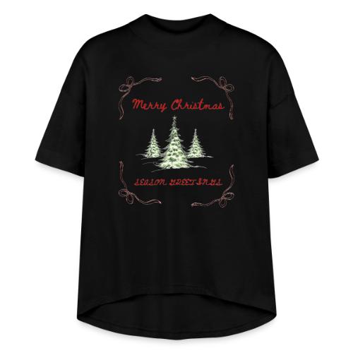 Beautiful Green Christmas Tree Graphic - Women's Hi-Lo Tee