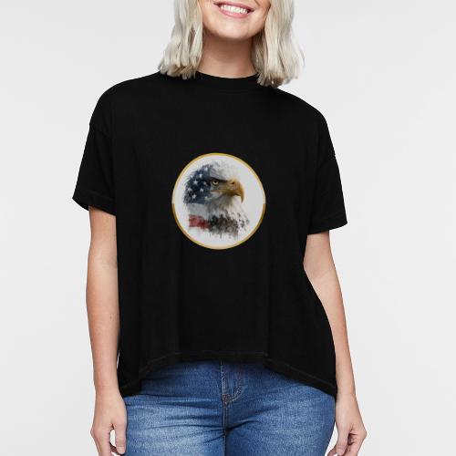 USA: Patriot Wing Emblem - Women's Hi-Lo Tee