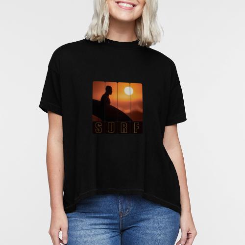 Surfing: Sunset Surf Panels - Women's Hi-Lo Tee