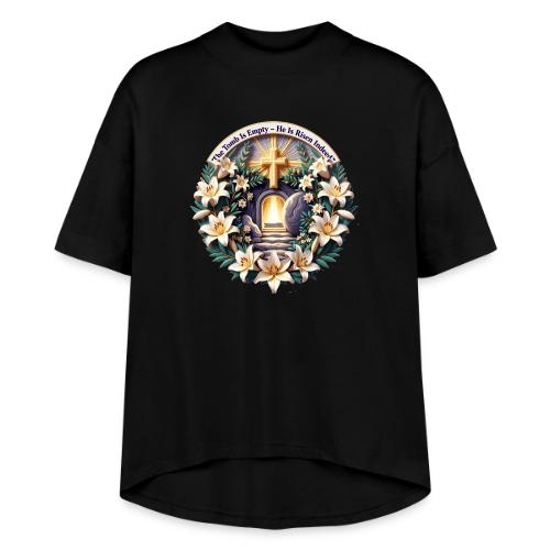 Easter The Tomb Is Empty T Shirt, Christian Gift - Women's Hi-Lo Tee