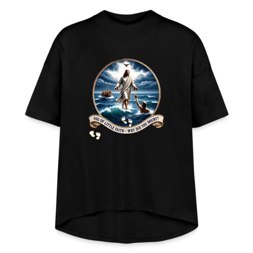 Walking On Water Faith T Shirt, Christian Miracle - Women's Hi-Lo Tee