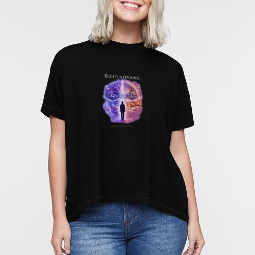 Reality Is Optional Cosmic Reality Shifting Portal - Women's Hi-Lo Tee