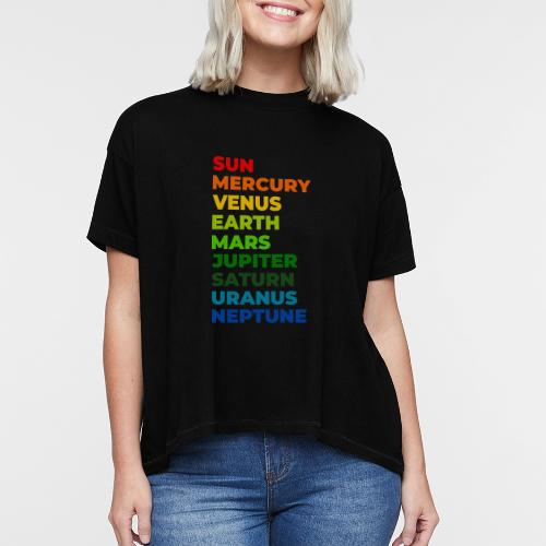 Color the solar system - Women's Hi-Lo Tee
