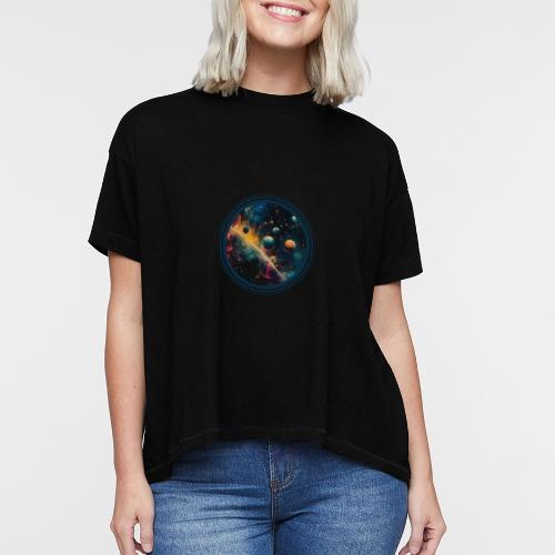 Painted Planetscape - Women's Hi-Lo Tee