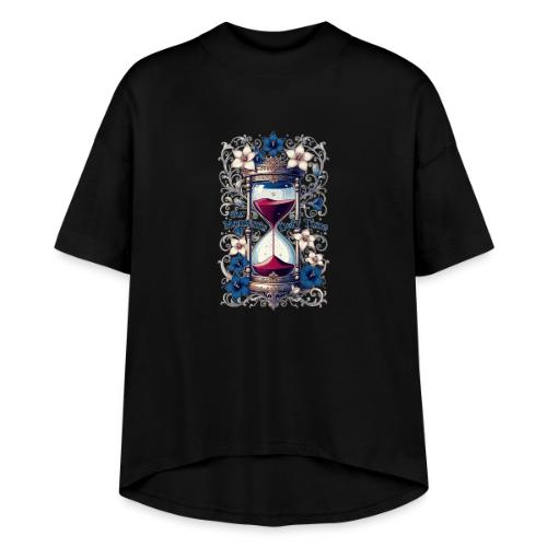 Our Moments Defy Time Hourglass Gifts T-Shirt - Women's Hi-Lo Tee