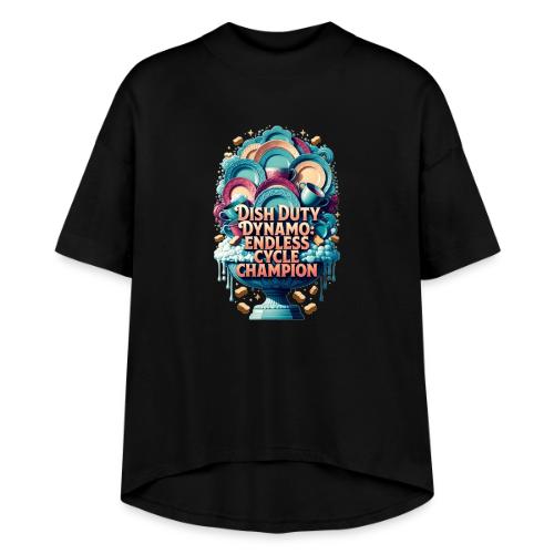 Dish Duty Dynamo T Shirt, Endless Cycle Champion - Women's Hi-Lo Tee