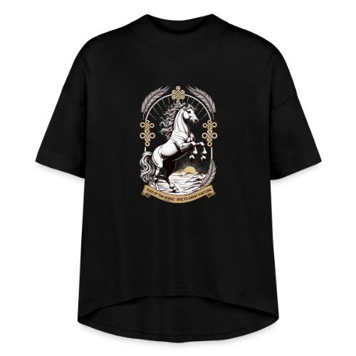 Year of the Horse Rearing T Shirt, Lunar New Year - Women's Hi-Lo Tee
