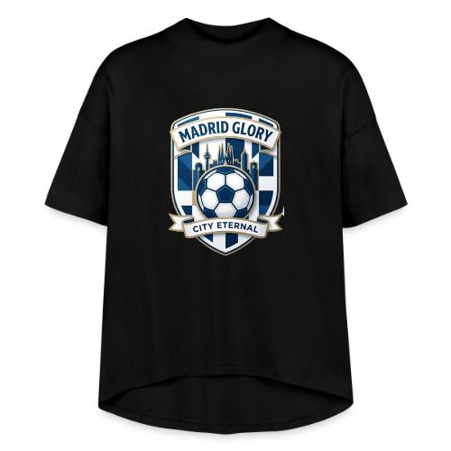 Madrid Skyline Glory T Shirt, Madrid Fan Gift - Women's Hi-Lo Tee