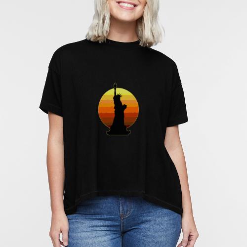 USA: Golden Horizon Liberty - Women's Hi-Lo Tee