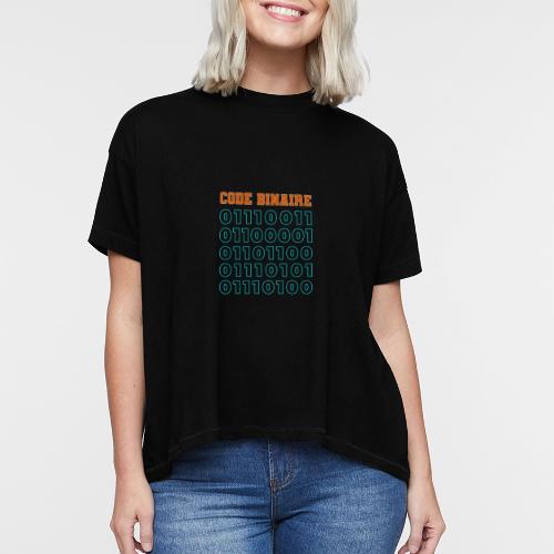 Hi in binary code - Women's Hi-Lo Tee