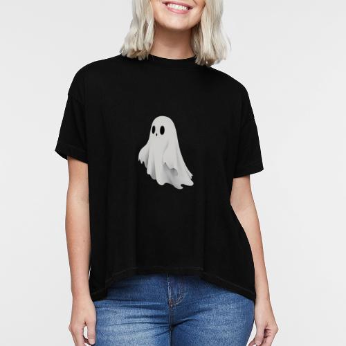 Cute Ghost Cartoon Design - Women's Hi-Lo Tee