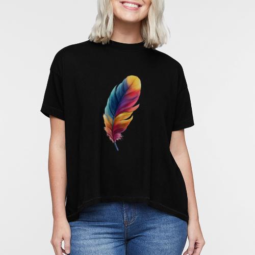 Rainbow Flight Feather - Women's Hi-Lo Tee