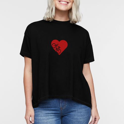 Bike in heart - Women's Hi-Lo Tee