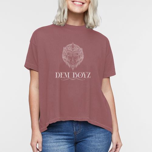 DemBoyz Full Logo (White Edition) - Women's Hi-Lo Tee