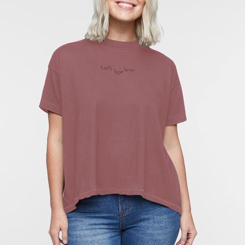 faith hope love - Women's Hi-Lo Tee