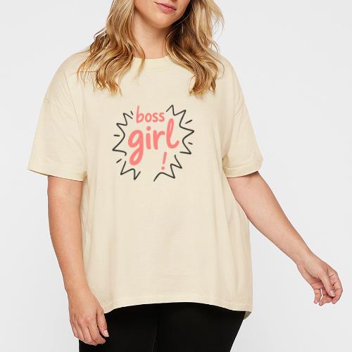 Boss Girl Bold Feminist Statement - Women's Hi-Lo Tee