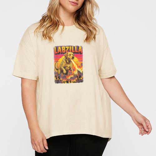 Labzilla Giant Yellow Labrador Monster Tee - Women's Hi-Lo Tee