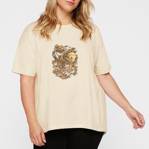 Pit Bull Howling Moon Fantasy Forest Tee - Women's Hi-Lo Tee